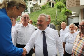 AK Parti Rize İl Bşk. Yılmaz Katmer Tunca Beldesi'nde