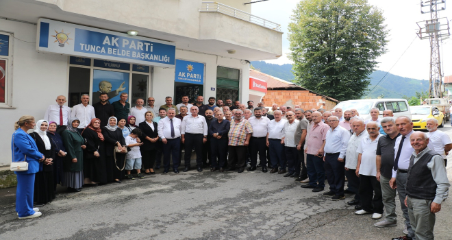 AK Parti Rize İl Bşk. Yılmaz Katmer Tunca Beldesi'nde